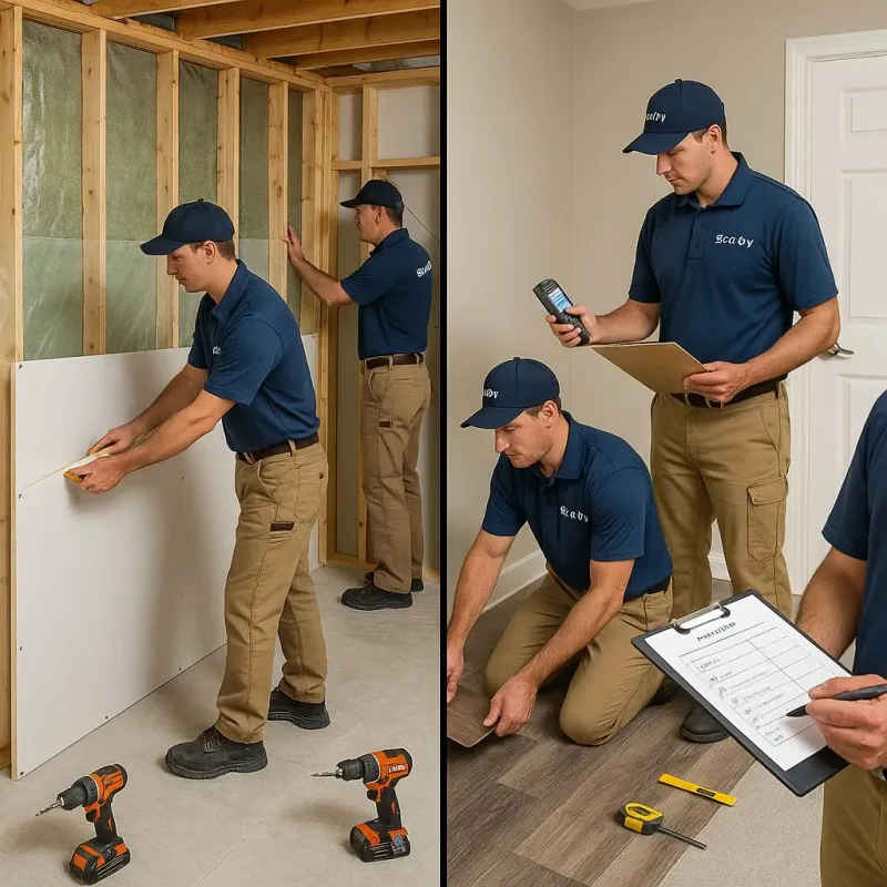 Repairs and Reconstruction process in Hilton, NY